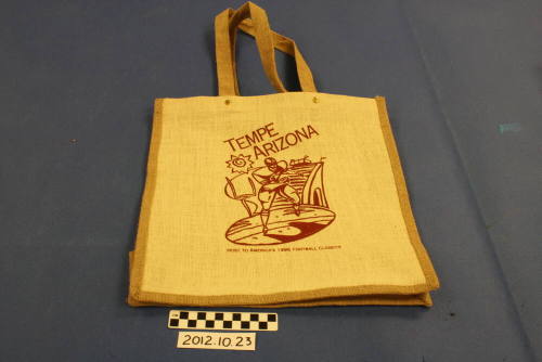 Burlap Tote Bag: 1996 Football Classic