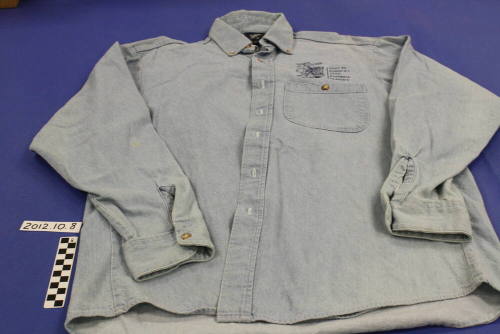 Harry Mitchell's Denim shirt for Host of 1996 Football Classics in Tempe
