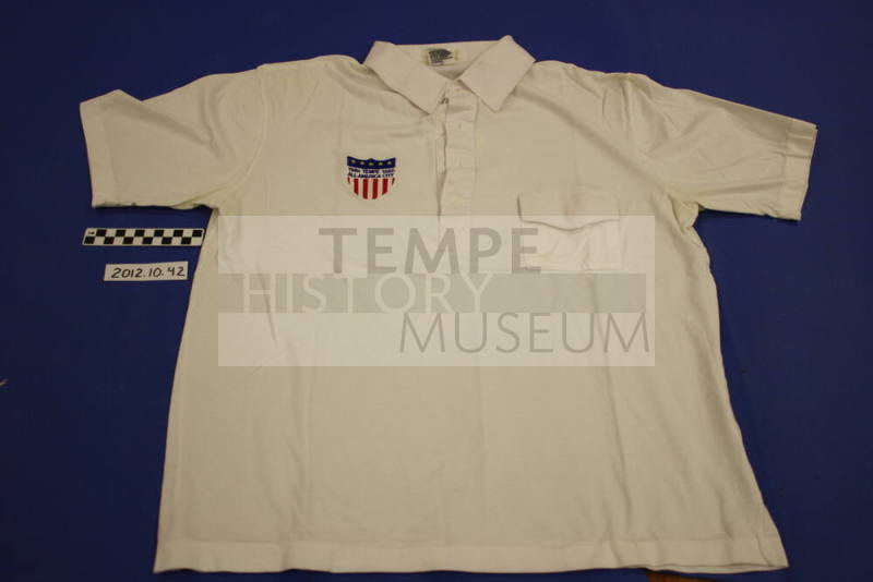 Harry Mitchell's Polo shirt celebrating 1984-1985 All American City