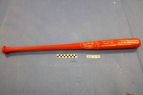 Louisville Slugger Bat and Boy Sunkist Fiesta Bowl Jan 1, 1991 Personal Bat, Honorable Harry Mitchell