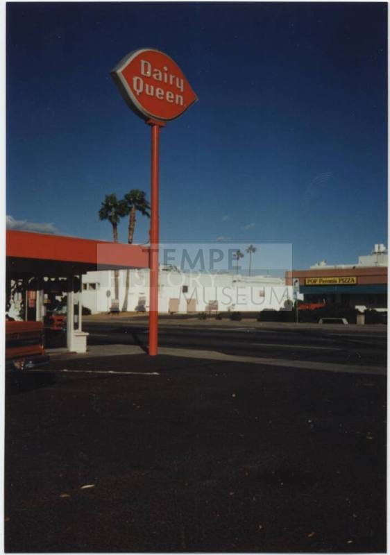 Color print of Dairy Queen sign at Mill & 10th, Tempe