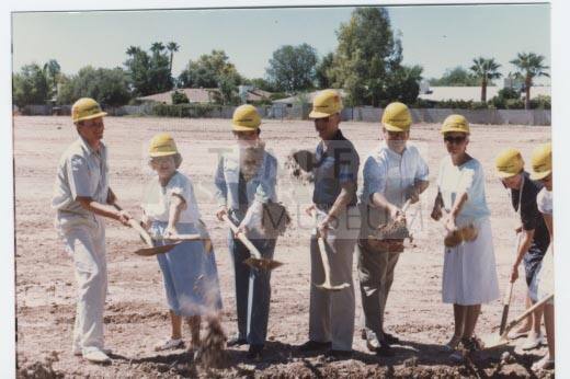 Photograph of Ground braking ceremony of Tempe Public Library