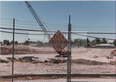 Photograph of Construction site of Tempe Public Library