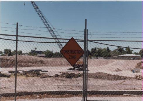 Photograph of Construction site of Tempe Public Library