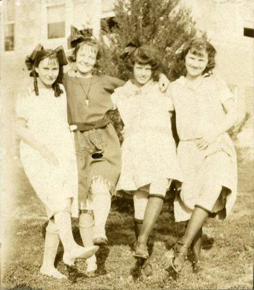 Photograph of four woman