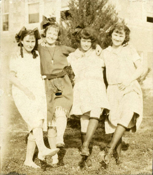 Photograph of four woman