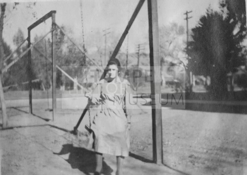 Woman on a swing