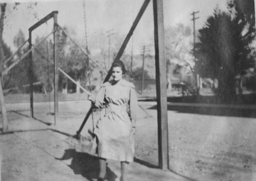 Woman on a swing