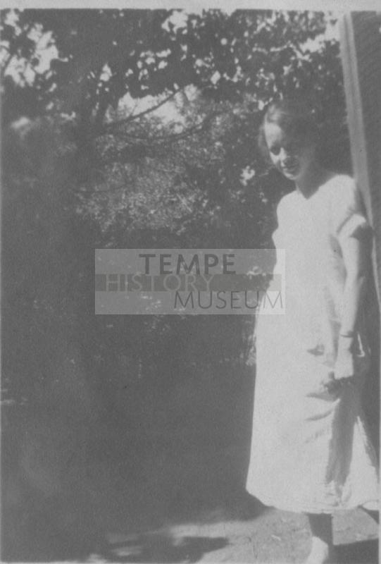 Girl in white dress