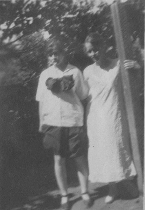 Two girls standing