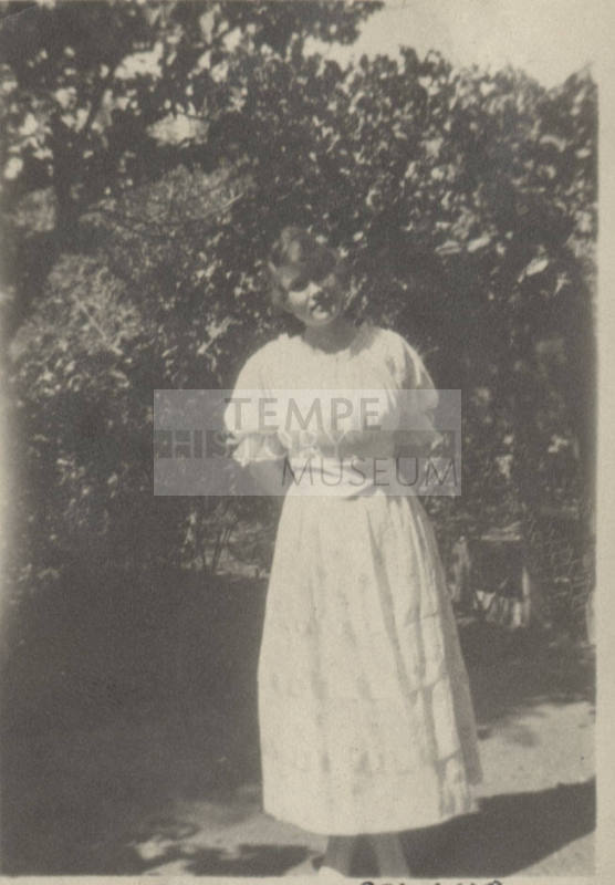 Girl in white dress