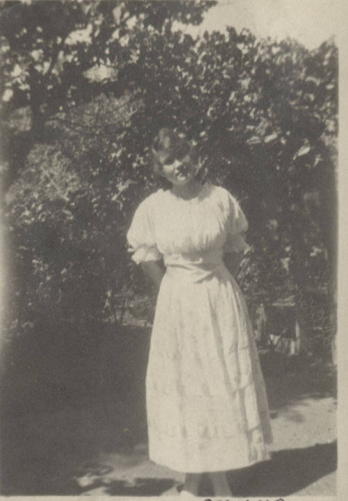 Girl in white dress