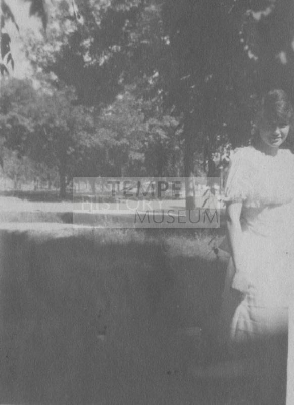 Girl in a white dress
