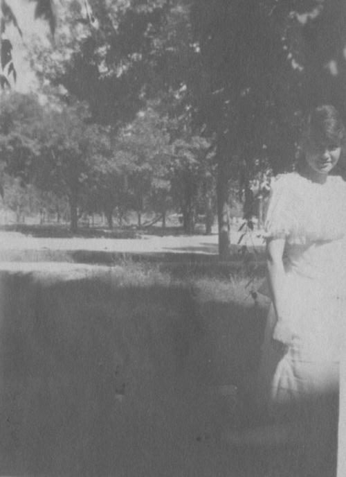 Girl in a white dress