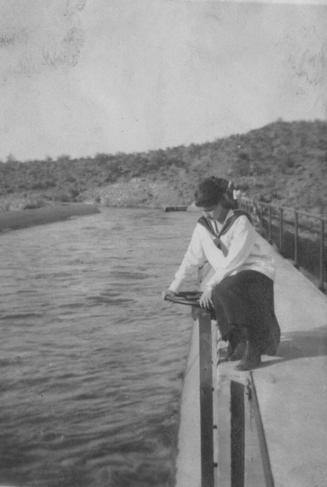 Jesse Belle near a canal