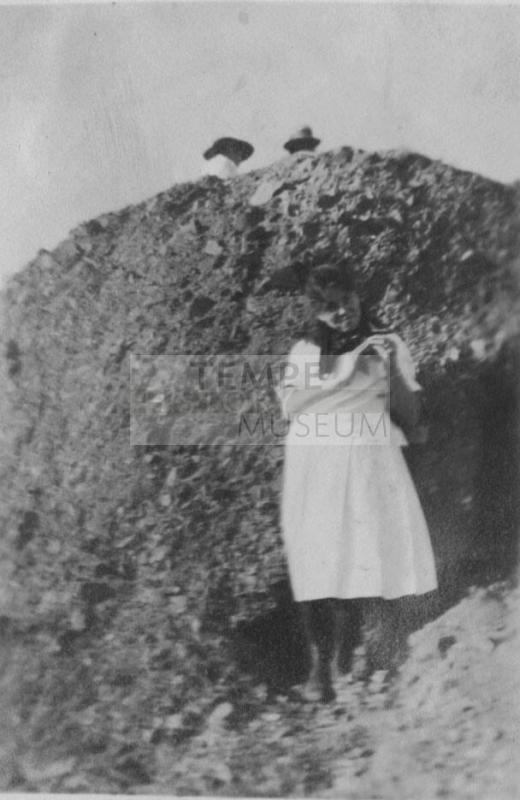 Velma on a hill