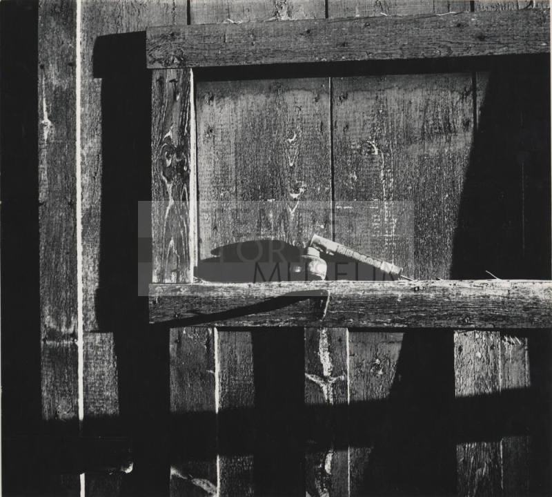 Side of wooden building at Petersen House
