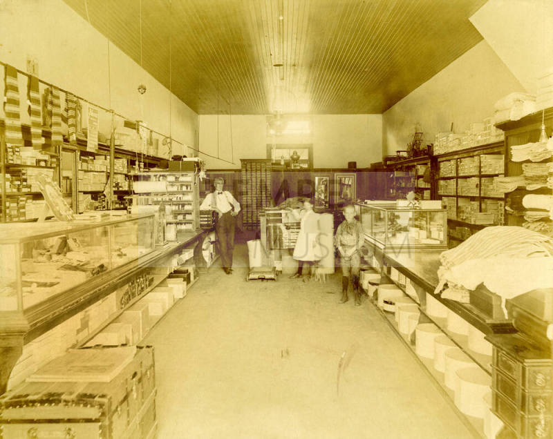Interior of Thew's Clothing Store