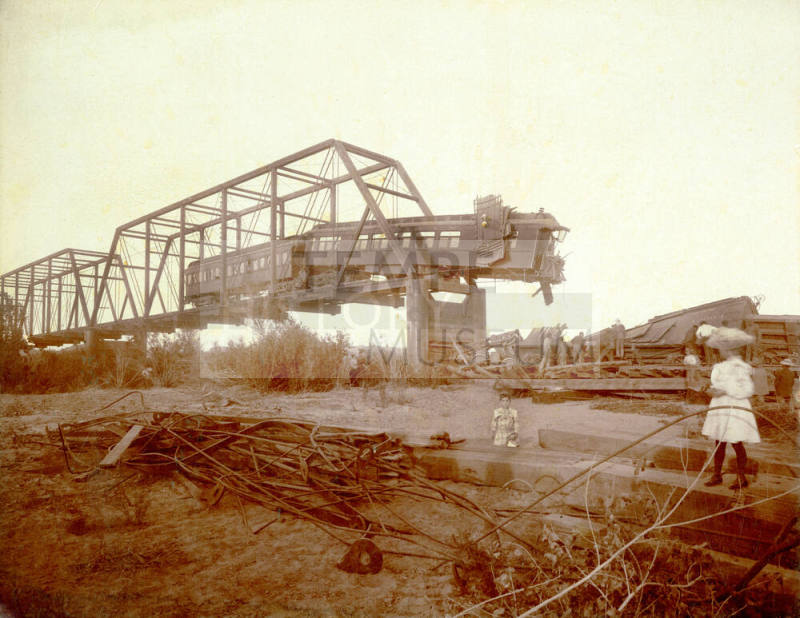 Franklin Hanna at Maricopa and Phoenix Railway wreck.