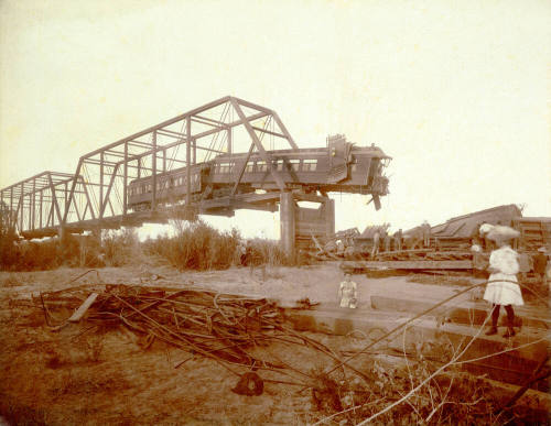 Franklin Hanna at Maricopa and Phoenix Railway wreck.