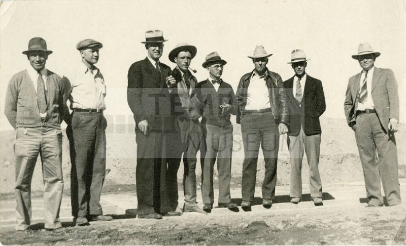 Group of men at Sewer Plant 1st Imhoff & Dunbar