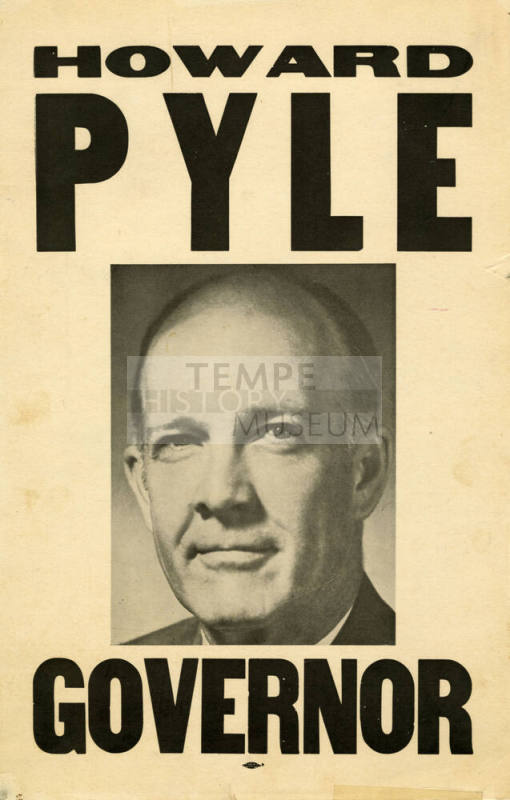 Campaign Poster - Howard Pyle, Governor