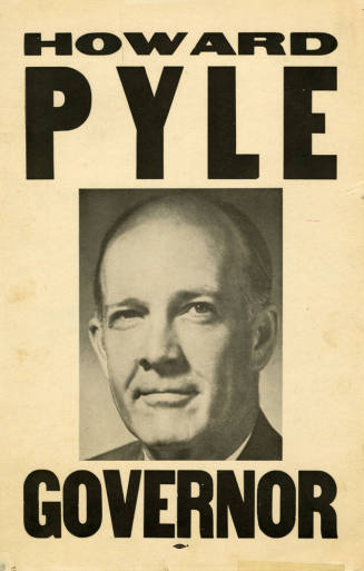 Campaign Poster - Howard Pyle, Governor