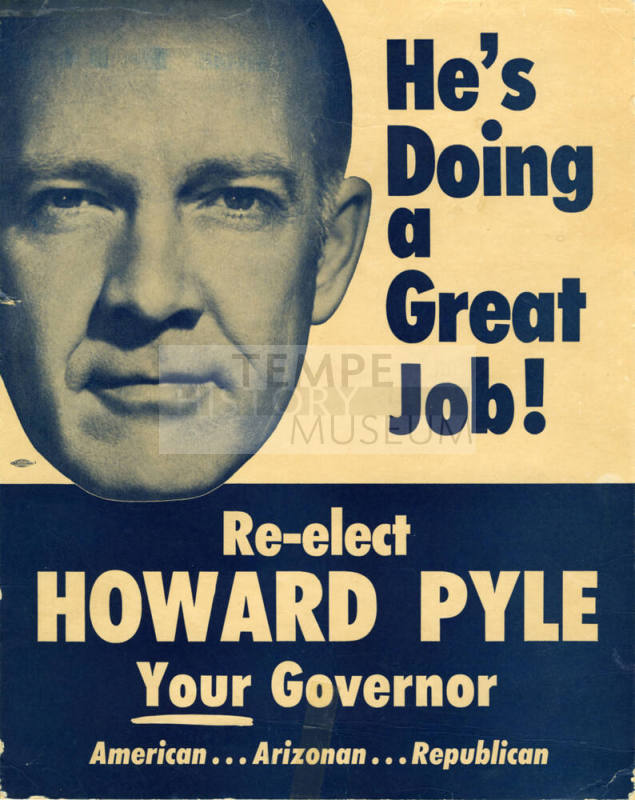 Poster - Re-elect Howard Pyle