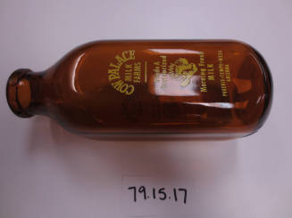 Glass milk bottle