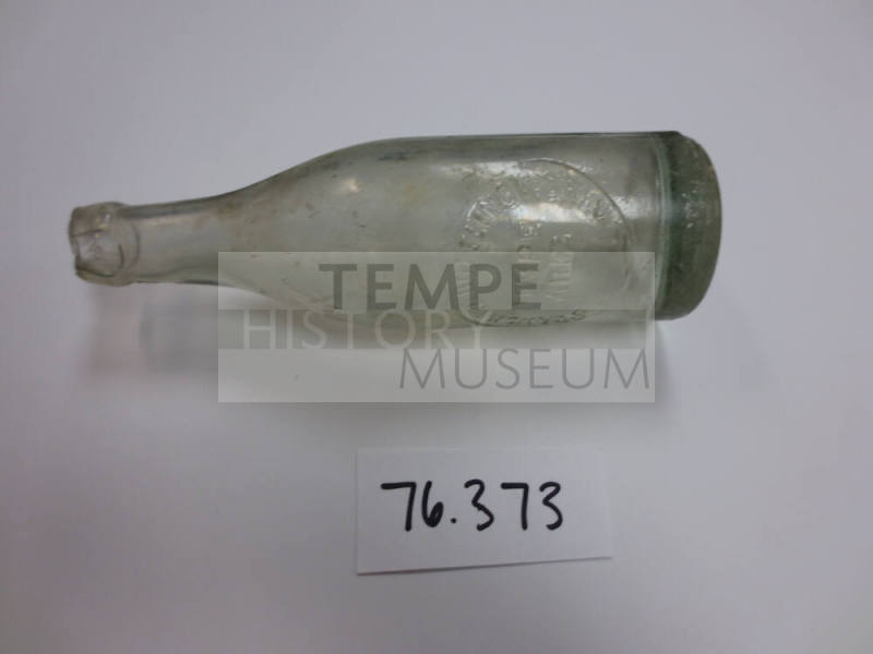 Clear glass bottle
