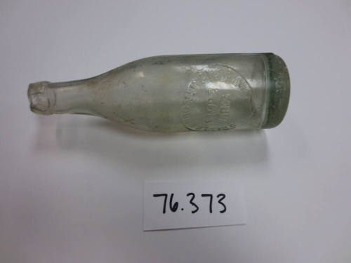 Clear glass bottle