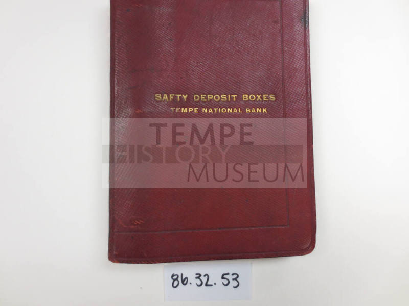 Safety Deposit Box Ledger, Tempe National Bank