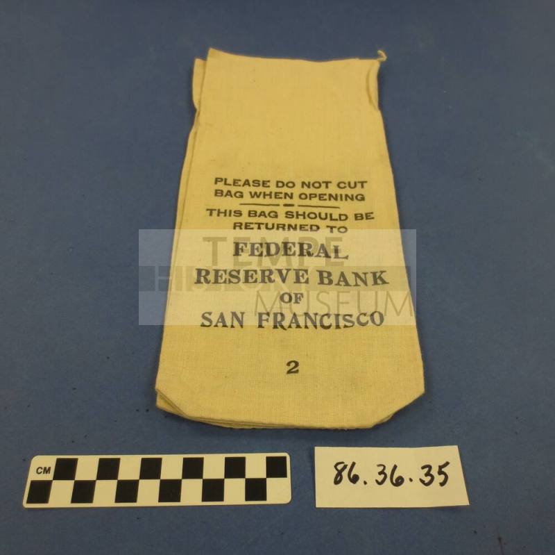 Bank bag.