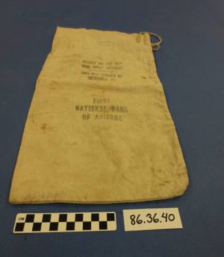 Money bag for First National Bank
