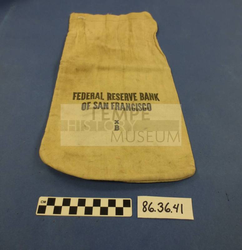 Bank bag for Federal Reserve Bank