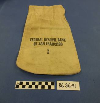 Bank bag for Federal Reserve Bank