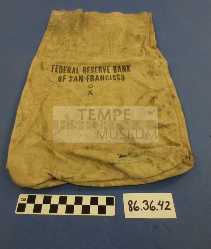 Bank bag for Federal Reserve Bank