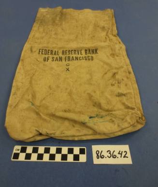 Bank bag for Federal Reserve Bank