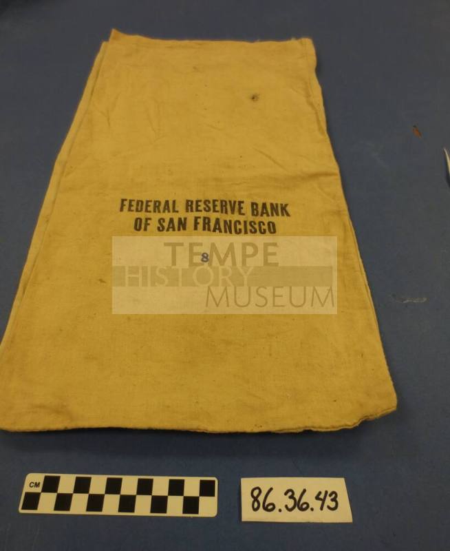 Bank bag for Federal Reserve Bank