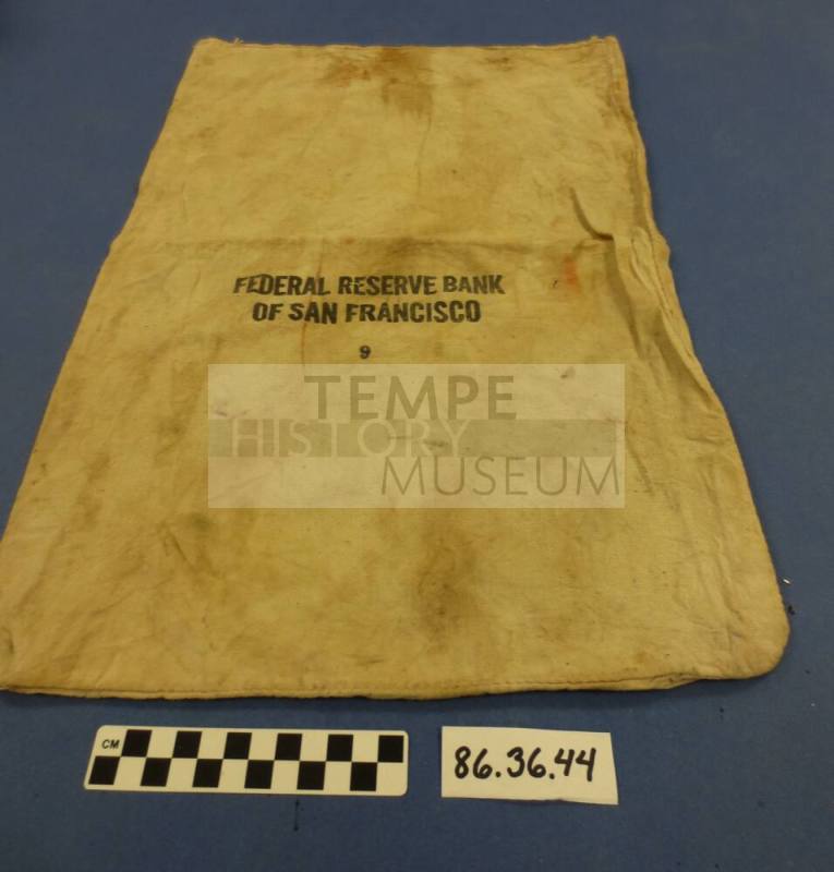 Bank bag for Federal Reserve Bank