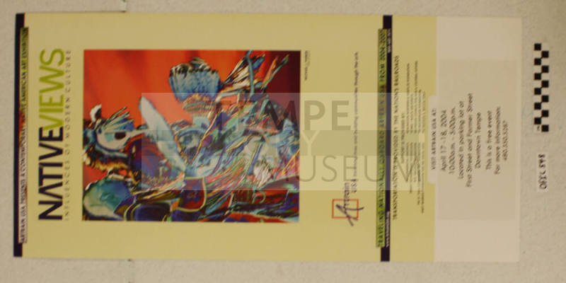 Native Views Influences of Modern Culture Exhibition Poster