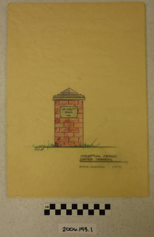 University Park Corner Marker