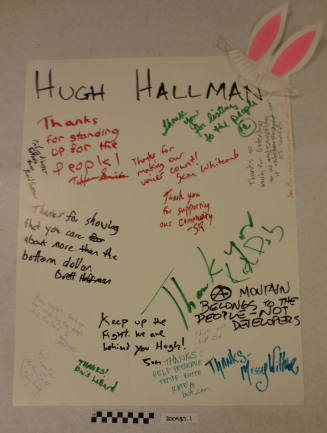 Thank you card poster sent to donor from Save the Butte members