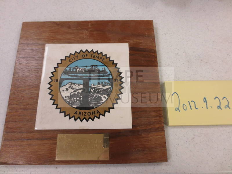 Michael Goodwin City of Tempe Award