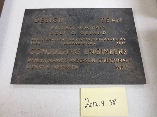 Goodwin and Rolf O. Osland plaque