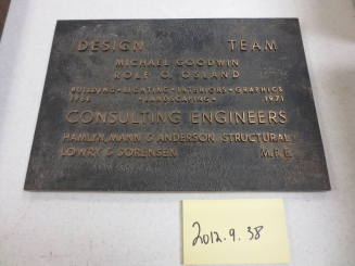 Goodwin and Rolf O. Osland plaque