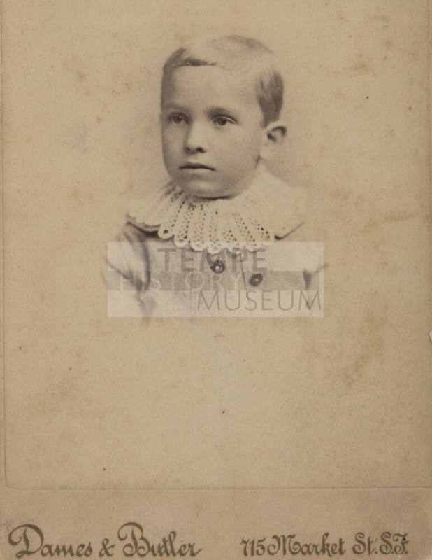 Carl Hayden as a child