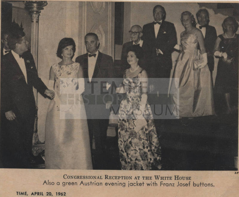 Carl Hayden at Congressional White House Reception with Kennedys and Johnsons