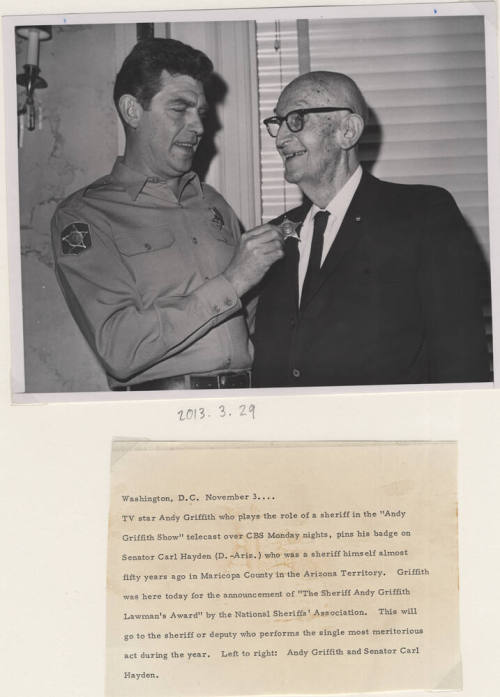 Two Sheriffs: Griffith and Hayden