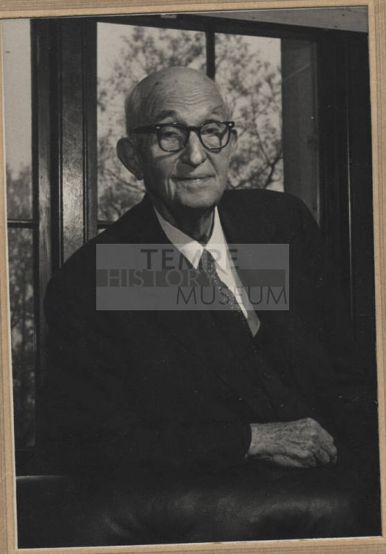 Carl Hayden Portrait in front of Window